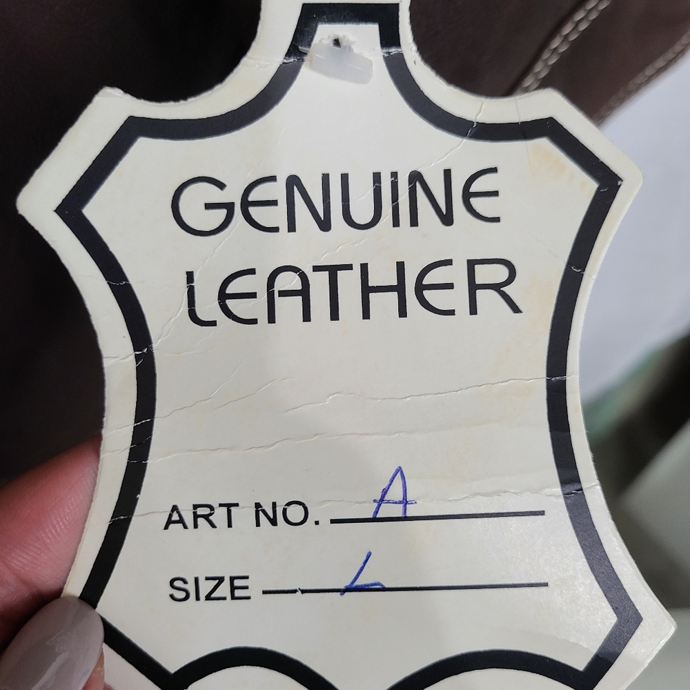 Agender, Dark Brown, Genuine Leeather Jacket, Size L Men - Picture 4 of 6